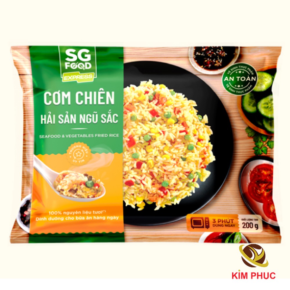 Cơm chiên hải sản ngũ sắc SGFood 200g