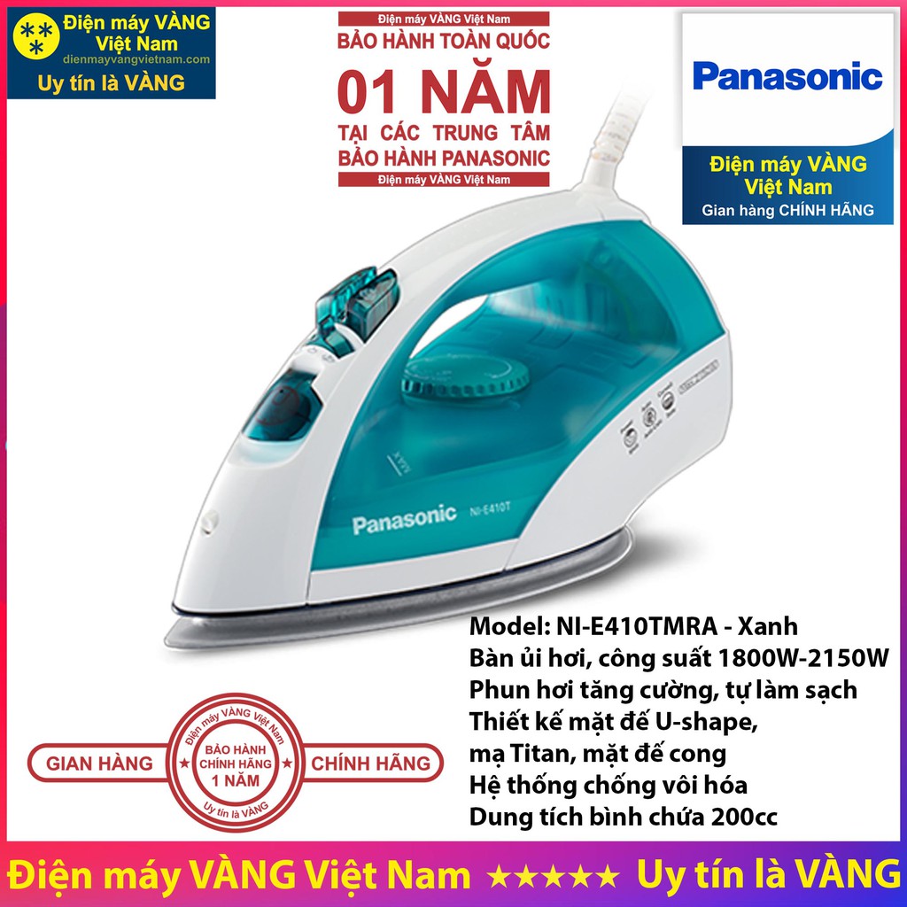 Bàn ủi hơi nước Panasonic NI-M250TPRA NI-M300TARA NI-M300TVRA NI-E410TMRA - Hàng chính hãng