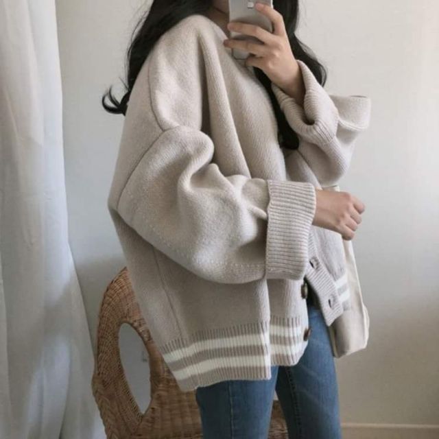 Hàng Sẵn_ Áo len dệt kim thu đông ulzzang