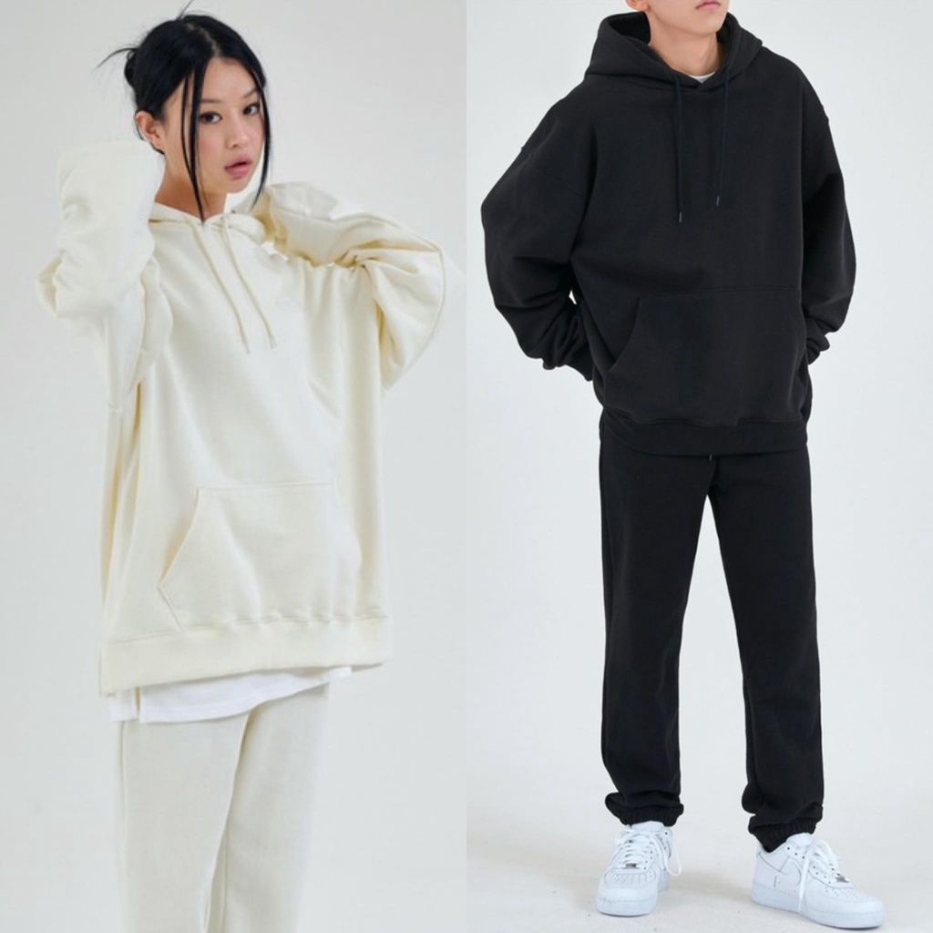 Áo nỉ hoodie xuất Hàn áo nỉ trơn oversize có mũ Muah Muah xuất Hàn Mia Ritta A2109