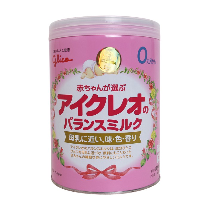 Sữa Công Thức Nhật Glico Icreo Balance Milk Số 0 Hộp 800g - Thực phẩm bổ sung Cho Bé 0-12 Tháng