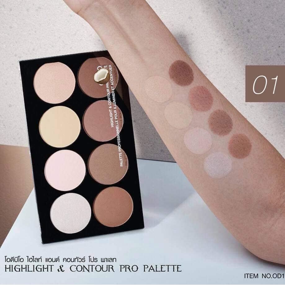 Phấn Tạo Khối Và Highlight Odbo Pro Palette OD138