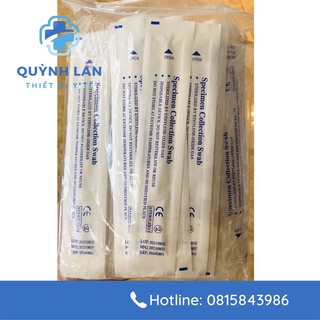 100 que tăm bông lấy dịch tỵ hầu - que tỵ hầu - que lấy mẫu bệnh phẩm