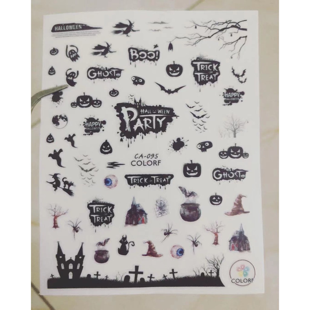 Sticker mã mới hình halowen