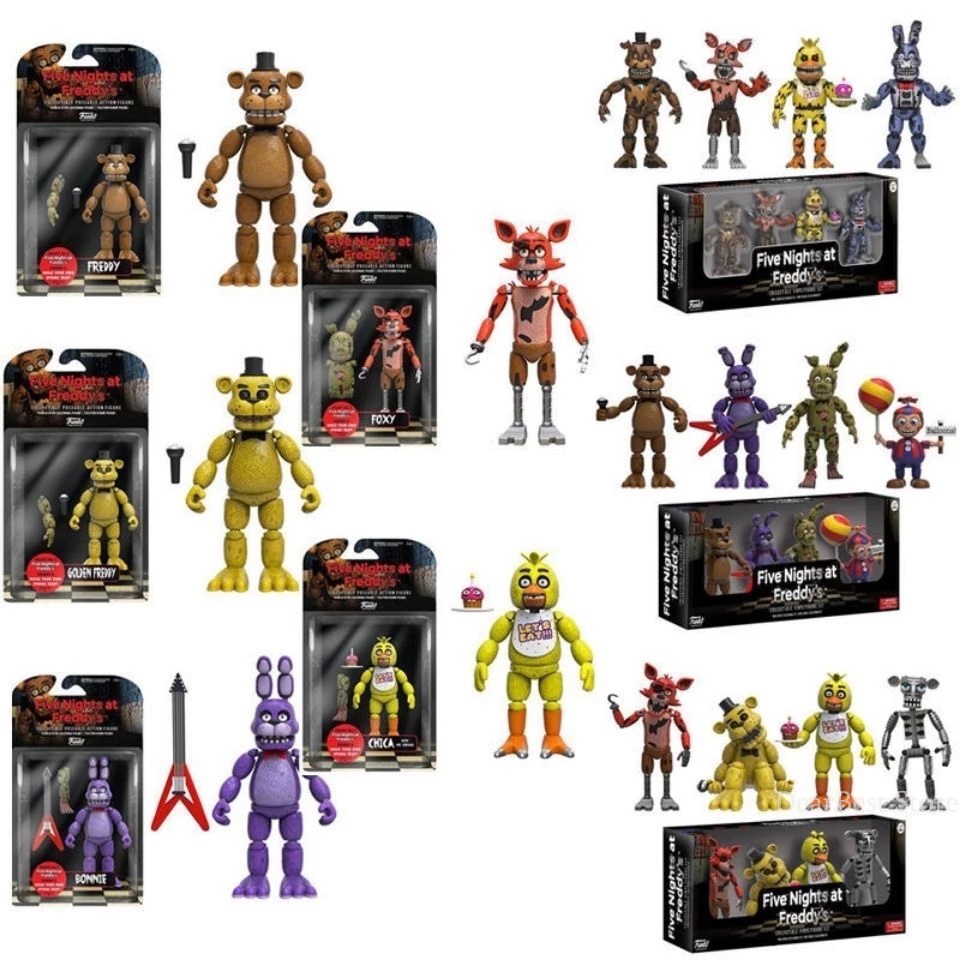 Set 4 mô hình đồ chơi nhân vật Funko Fnaf Five Nights At Freddy’s 4