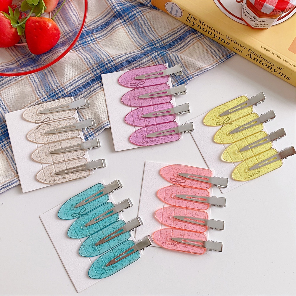 Set 10 kẹp tóc thiết kế đơn giản phong cách Hàn Quốc cho nữ