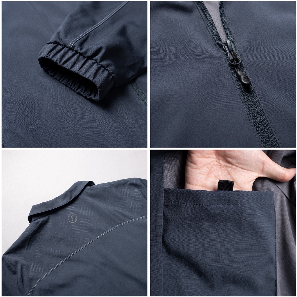 Áo gió nam thể thao Fasvin ABC22541.SG 02 lớp chất liệu cao cấp mềm mại co giãn hàng nhà máy