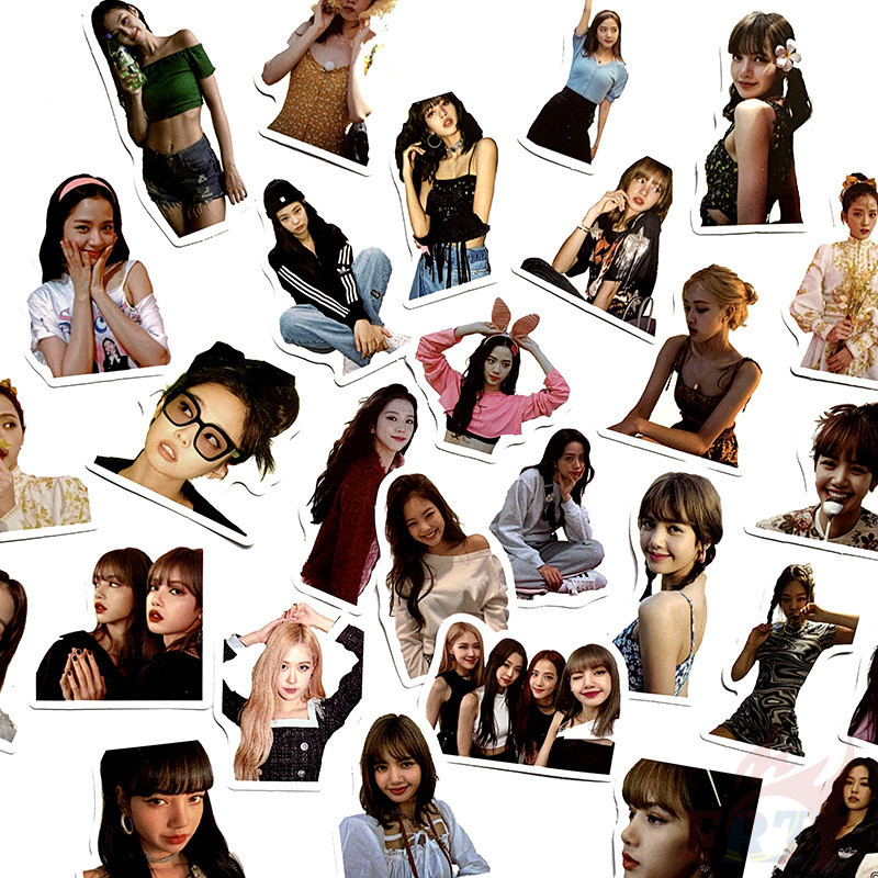 Bộ 30 Sticker Nhóm Nhạc Blackpink Dán Trang Trí Sổ Lưu Niệm