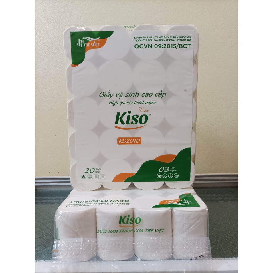 Giấy vệ sinh cao cấp KISO 20 cuộn KS2010