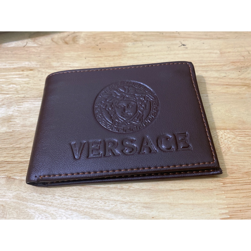 Ví da Nam Versace gập đôi sang trọng(nâu)