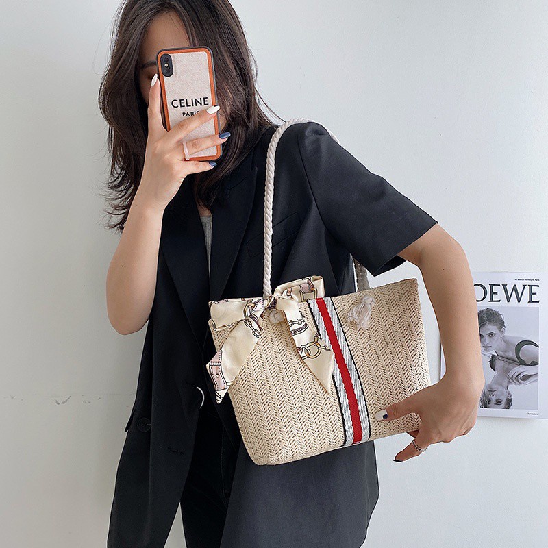 Túi Đeo Vai Vải Dệt Kiểu Hàn Quốc Thiết Kế Dễ Thương Cho Nữ | BigBuy360 - bigbuy360.vn