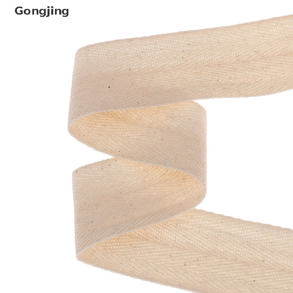 Cuộn dây ruy băng cotton rộng 50m dùng trang trí thủ công