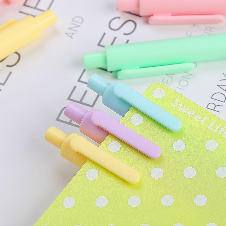 Bút mực gel màu đen có vỏ màu macaron tùy chọn