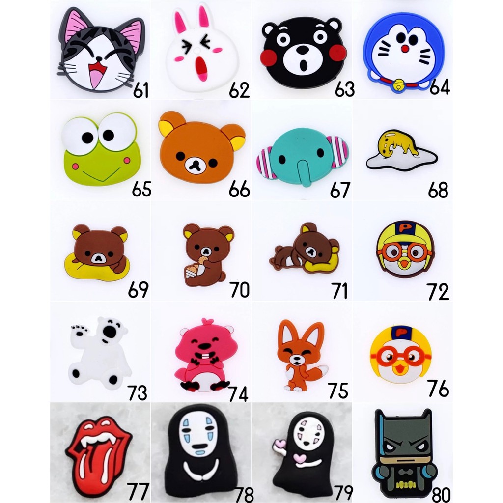 Stickers/jibbitz gắn dép sục (part 4)