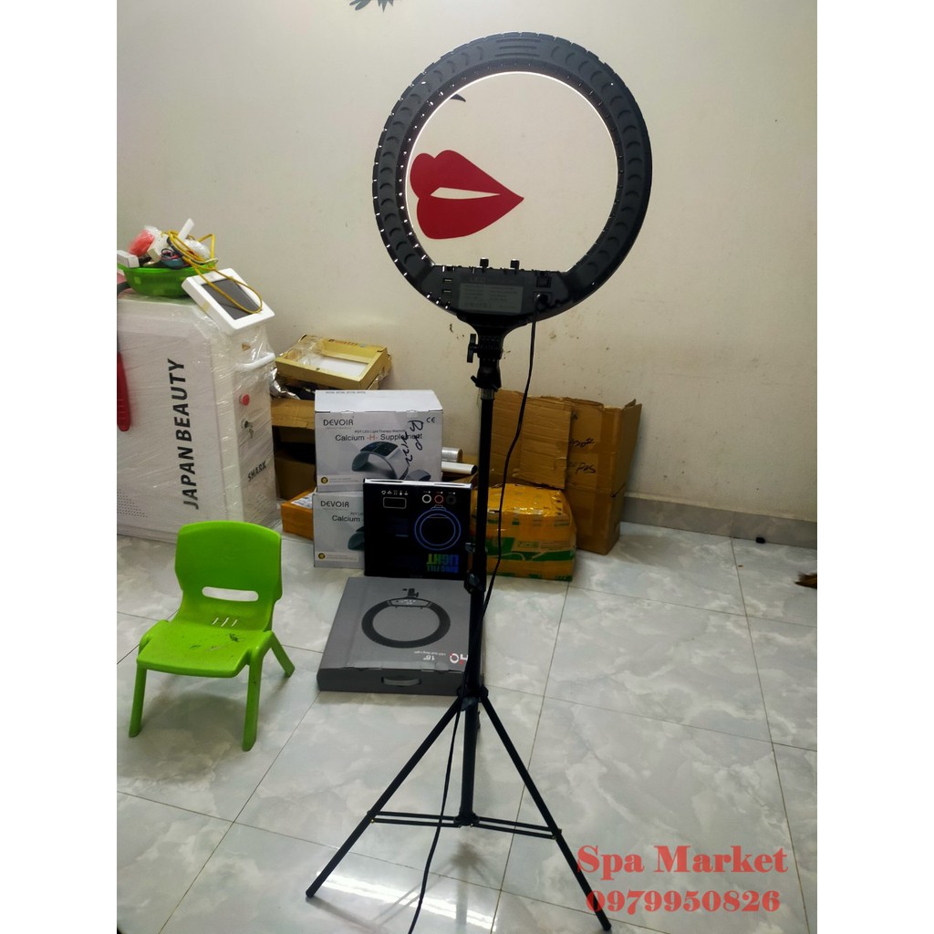 [Loại Sịn] Đèn livestream 45cm Chân cực kỳ chắc chắn công suất cao kèm điều khiển