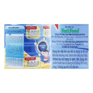 Sữa Nutifood Grow Plus Xanh 900g