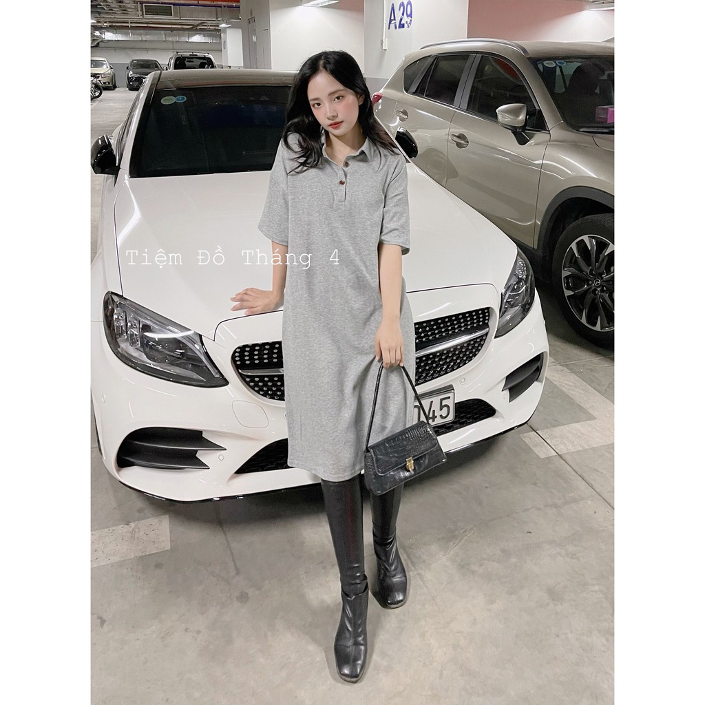 Polo Dress - Em đầm form suông cổ polo, basic | BigBuy360 - bigbuy360.vn