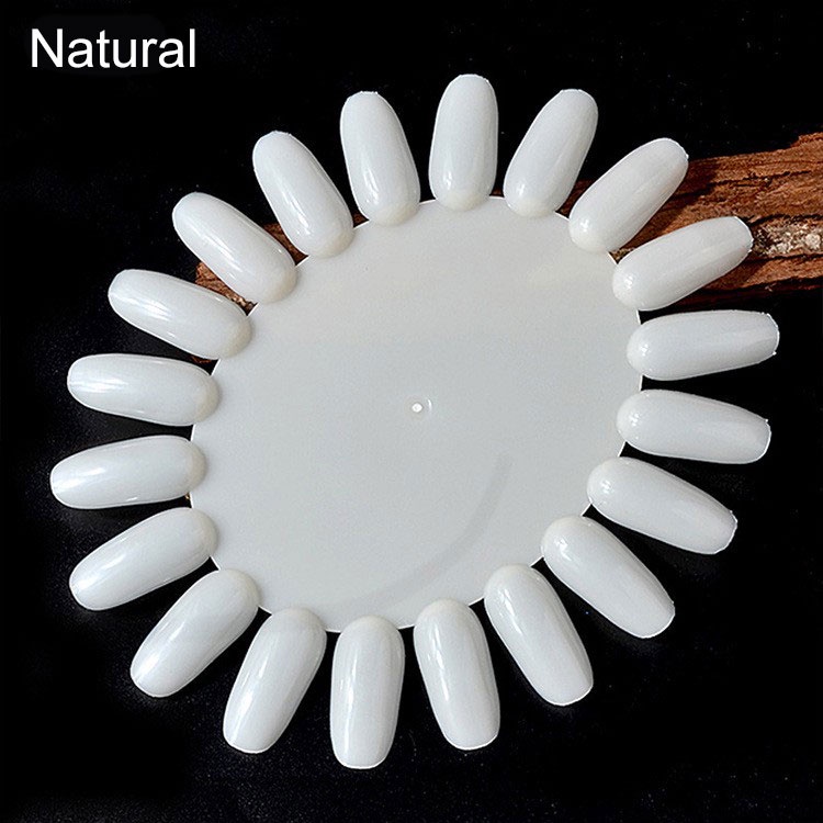 Thẻ Móng Tay Giả Hình Oval Bằng Acrylic UV