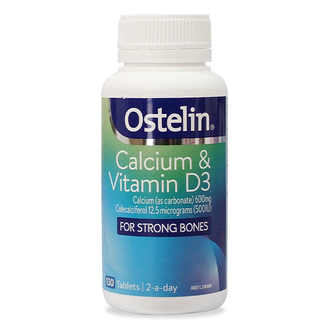 [Chính Hãng][Hàng Bay] Canxi bầu Ostelin Vitamin D & Calcium 130 viên bổ sung vitamin, canxi cho bà bầu - Nhập khẩu Úc