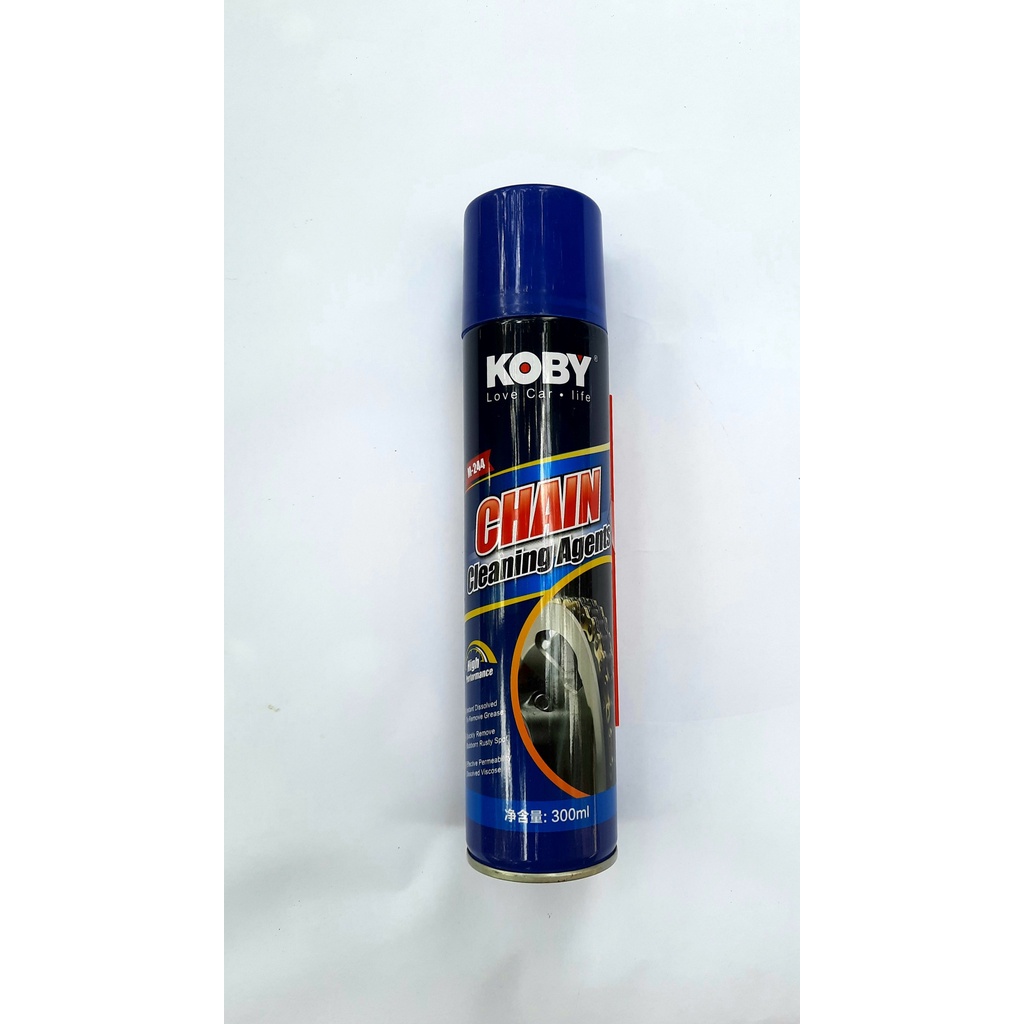 Chai Xịt dưỡng xích KOBY tặng kèm chổi rửa