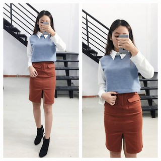 Chân váy bút chì công sở
