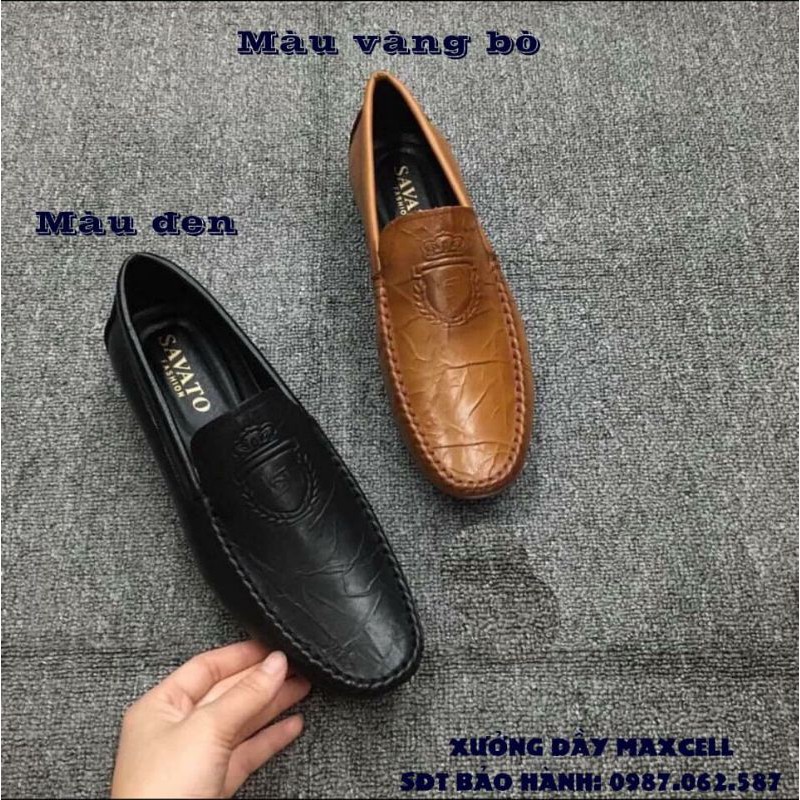 Giầy lười nam da bò 100%, dễ phối đồ, dễ xục