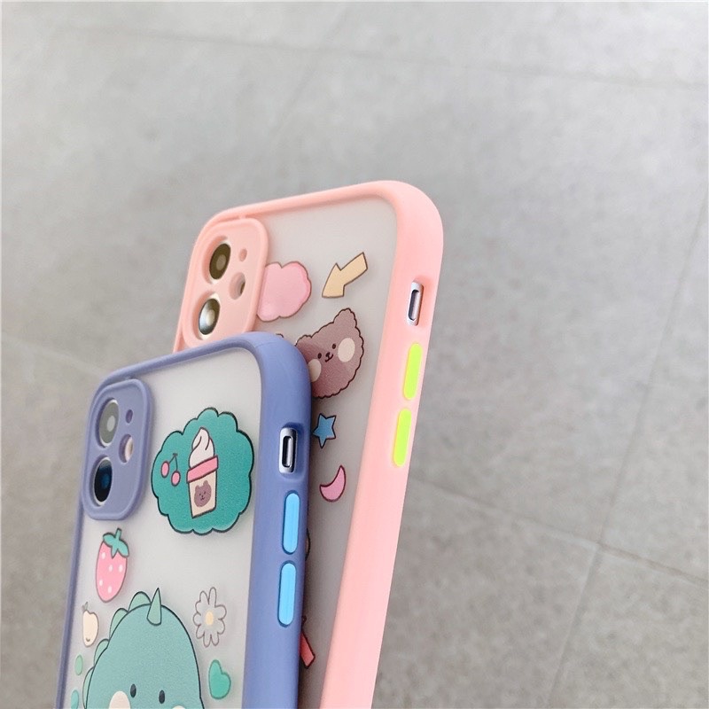 Ốp nhám hình cute iPhone 7 - ip8 /se -2020 /iphone X/Xs/Iphone Xr/iphone Xs Max