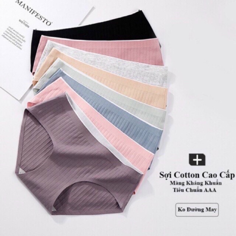 Quần lót nữ, QL390-quần lót cotton Xuất Nhật không đường may Cao Cấp