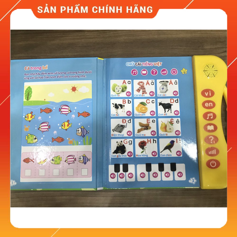 [Phiên Bản Mới nhất] Sách Nói Điện Tử Song Ngữ Anh- Việt Giúp Trẻ Học Tốt Tiếng Anh