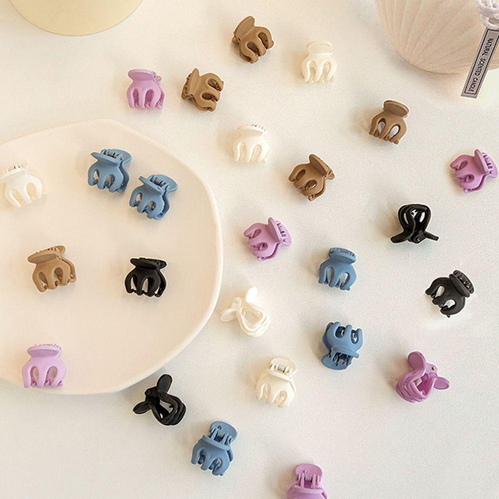 USNOW Kẹp Tóc Càng Cua Màu Trơn Đơn Giản Thời Trang Hàn Quốc