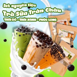 Set nguyên liệu nấu trà sữa trân châu - nấu 5 lít nước