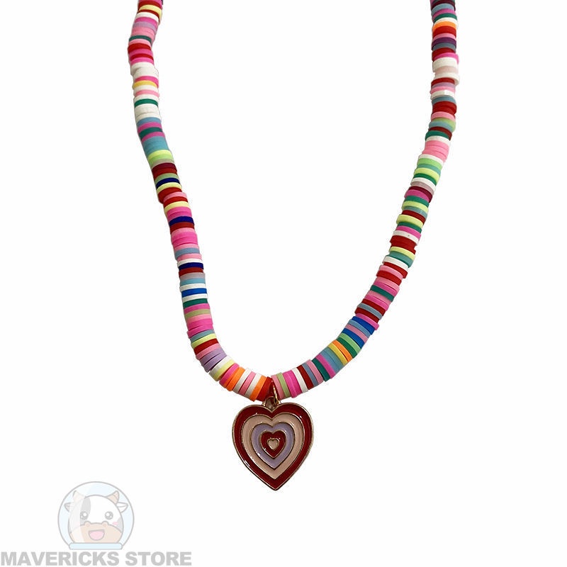 Vòng cổ Mặt Trái Tim Nhiều Màu Sắc 2022