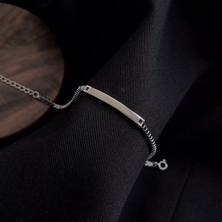 Eternity Bracelet | Vòng tay xích vuông mix thanh dài style Hàn Quốc Unisex