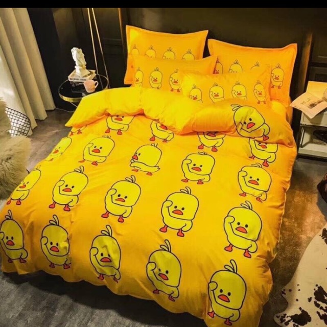Compo 2 set chăn ga gối poly