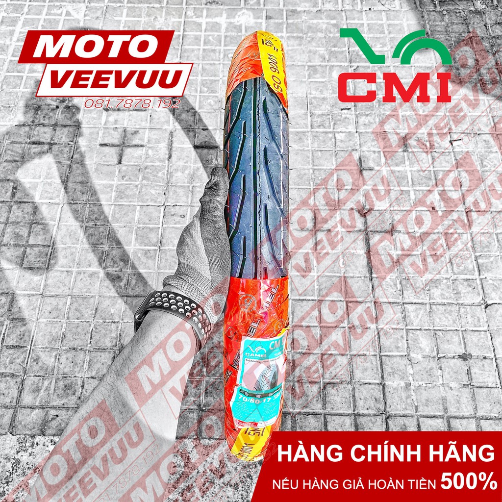 Vỏ lốp xe Camel CRV Cheetah 70/80-17 TT Gai Dunlop 900 (Lốp xài ruột)