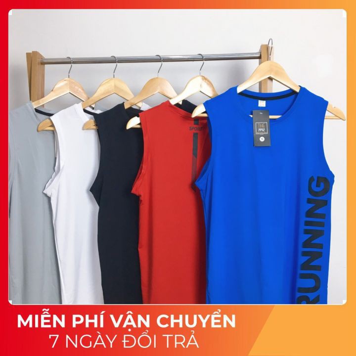 Áo ba lỗ tập gym nam nữ⚡FREESHIP⚡áo balo vải thun trơn thể thao năng  động - HALLO STORE