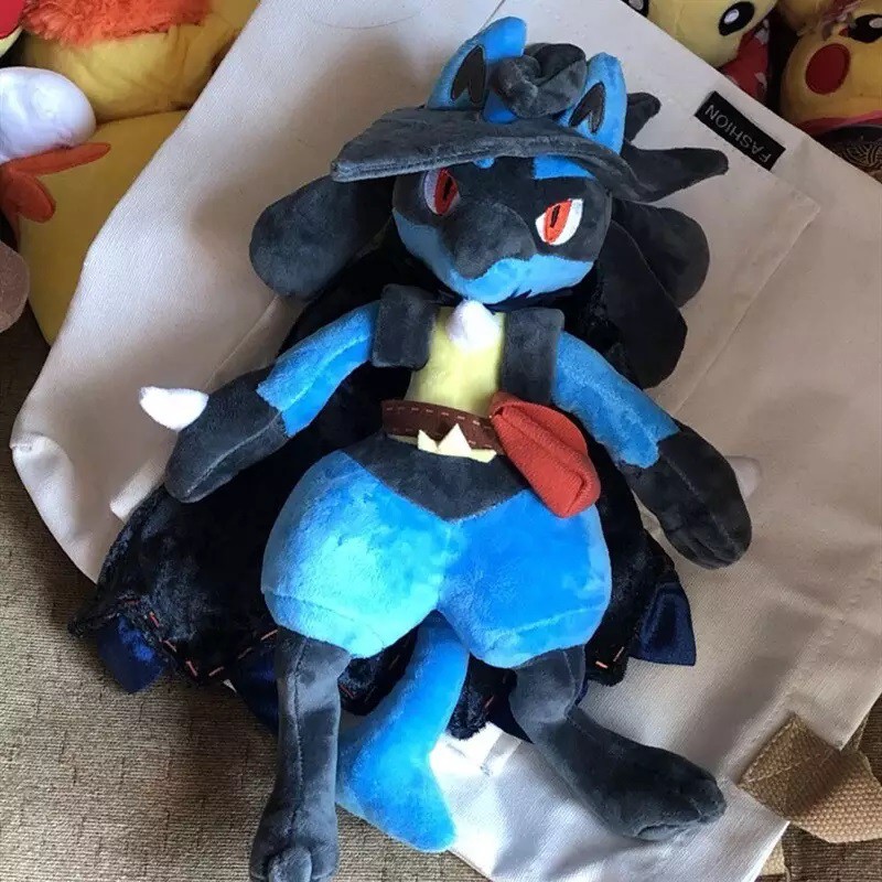 Gấu bông pokemon hiệp sĩ bóng đêm Lucario 30cm