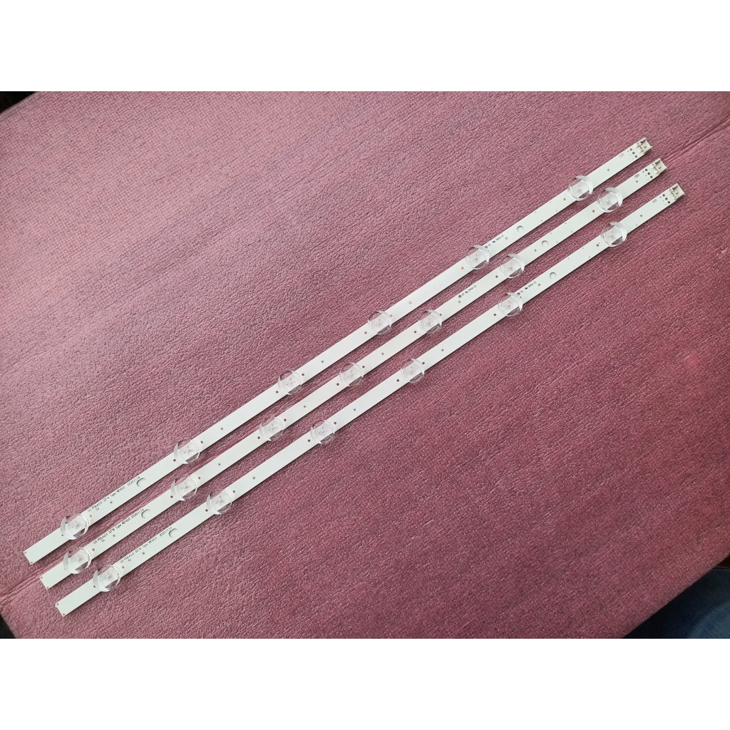 LED TIVI LG 32LN5110 32L5120 32N4900 CHÓA TRUNG 3V MỚI 100%, BỘ 3 THANH, 2 THANH 6 BÓNG VÀ 1 THANH 7 BÓNG 3V, DÀI 58,9cm