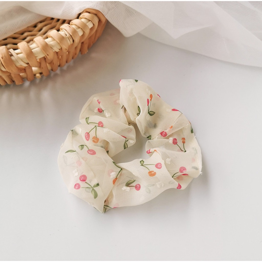 Dây buộc tóc vải đơn giản thanh lịch Scrunchie buộc tóc xinh xắn