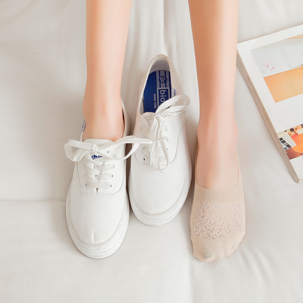 Tất lười chống trượt màu trơn hợp thời trang