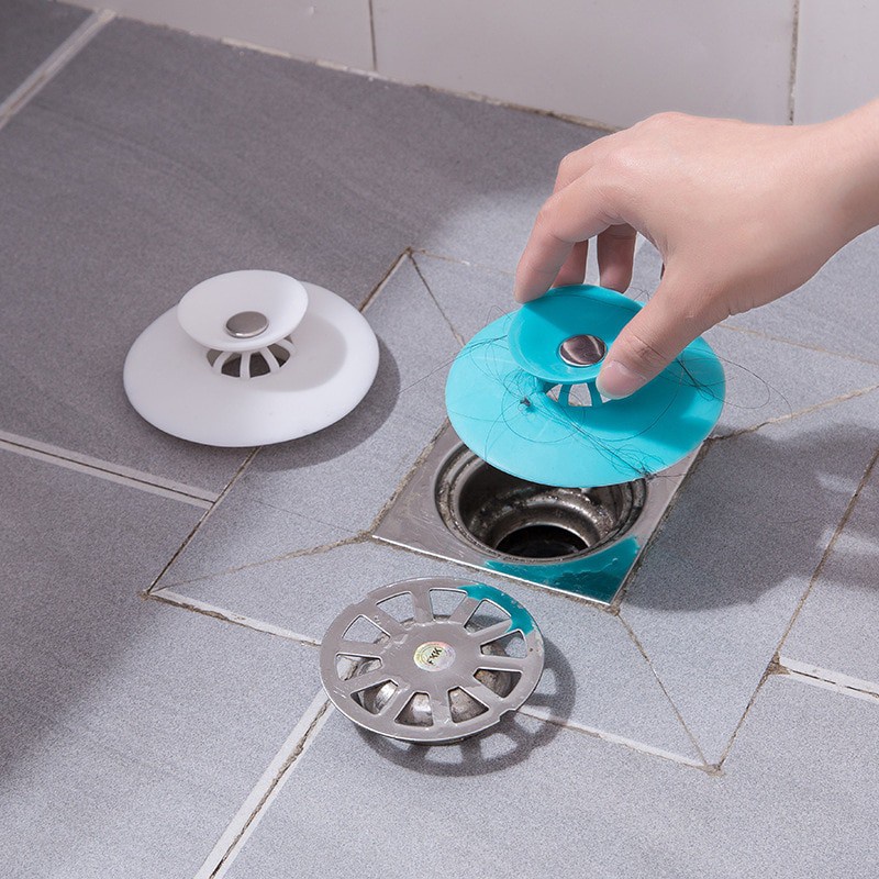Nắp chặn rác ngăn mùi bồn rửa, bồn tắm chất liệu silicon