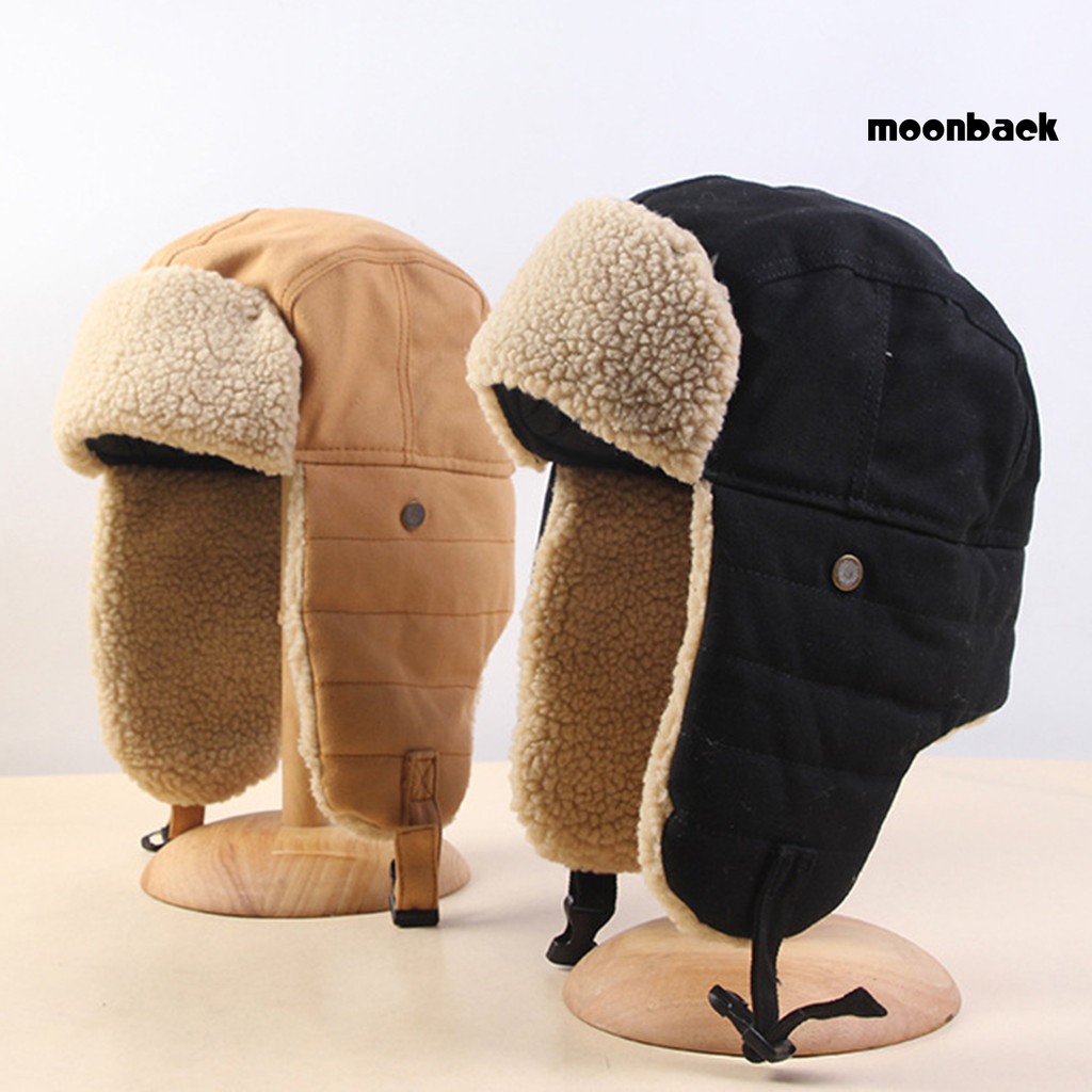 Mũ Bomber Mềm Che Tai Chống Gió Giữ Ấm Mùa Đông Cho Nam Nữ