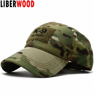 Liberwood K-9 Cảnh Sát Đơn Vị Sĩ Quan Gear Quân Đội K9 Chó Multicam Người Điều Hành Mũ Thêu Mũ Bóng Chày Nam Có Miếng Dán CP ACU OD