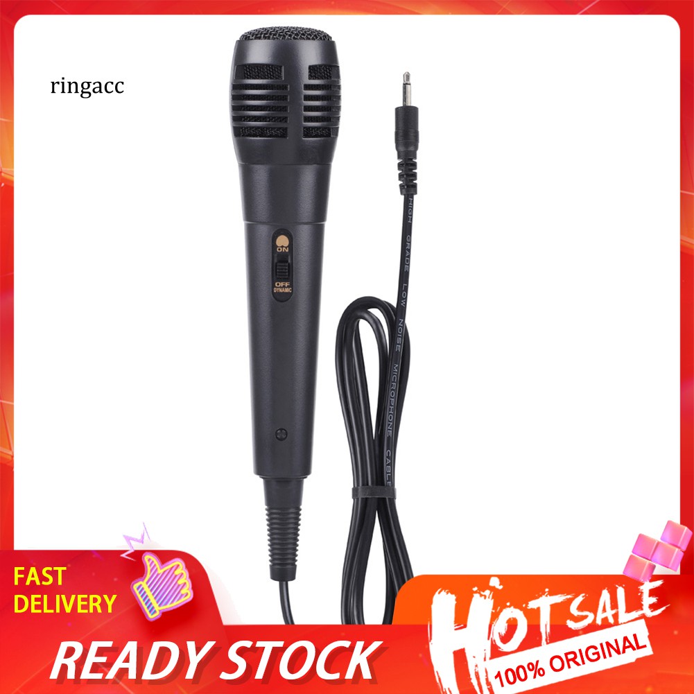 Micro Cầm Tay Có Dây Đầu Cắm 6.5mm Dùng Để Hát Karaoke Chất Lượng Cao