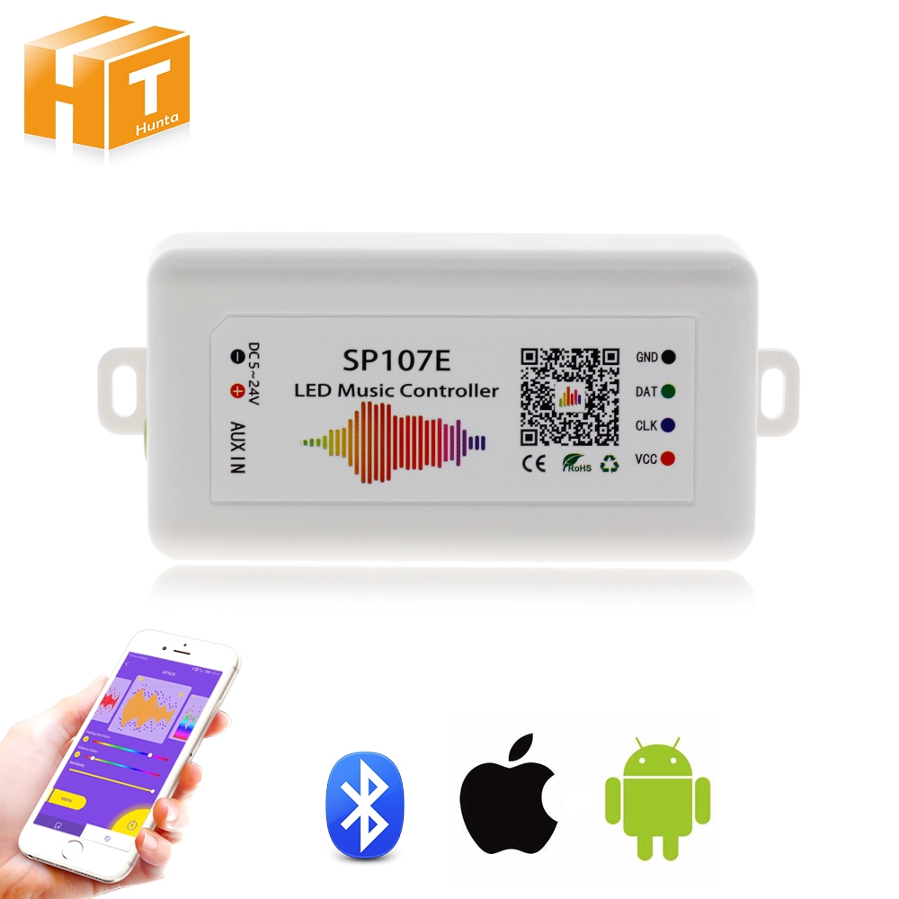 Bộ Điều Khiển Đèn Led Rgb Spi Bluetooth Sp107E Dc5-24V