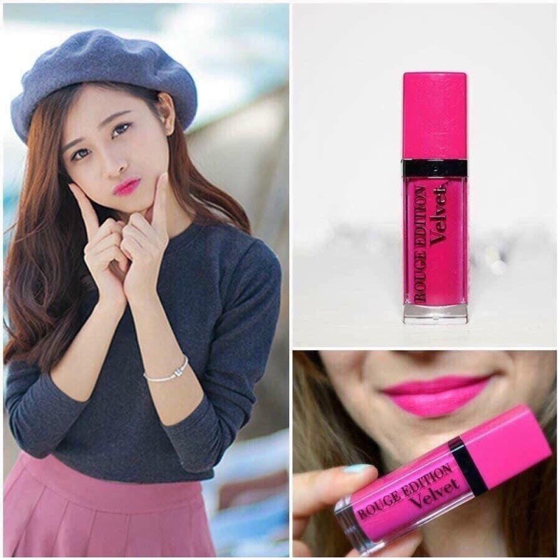 Son BJ 06 Bourjois velvet Hồng sen tươi sáng