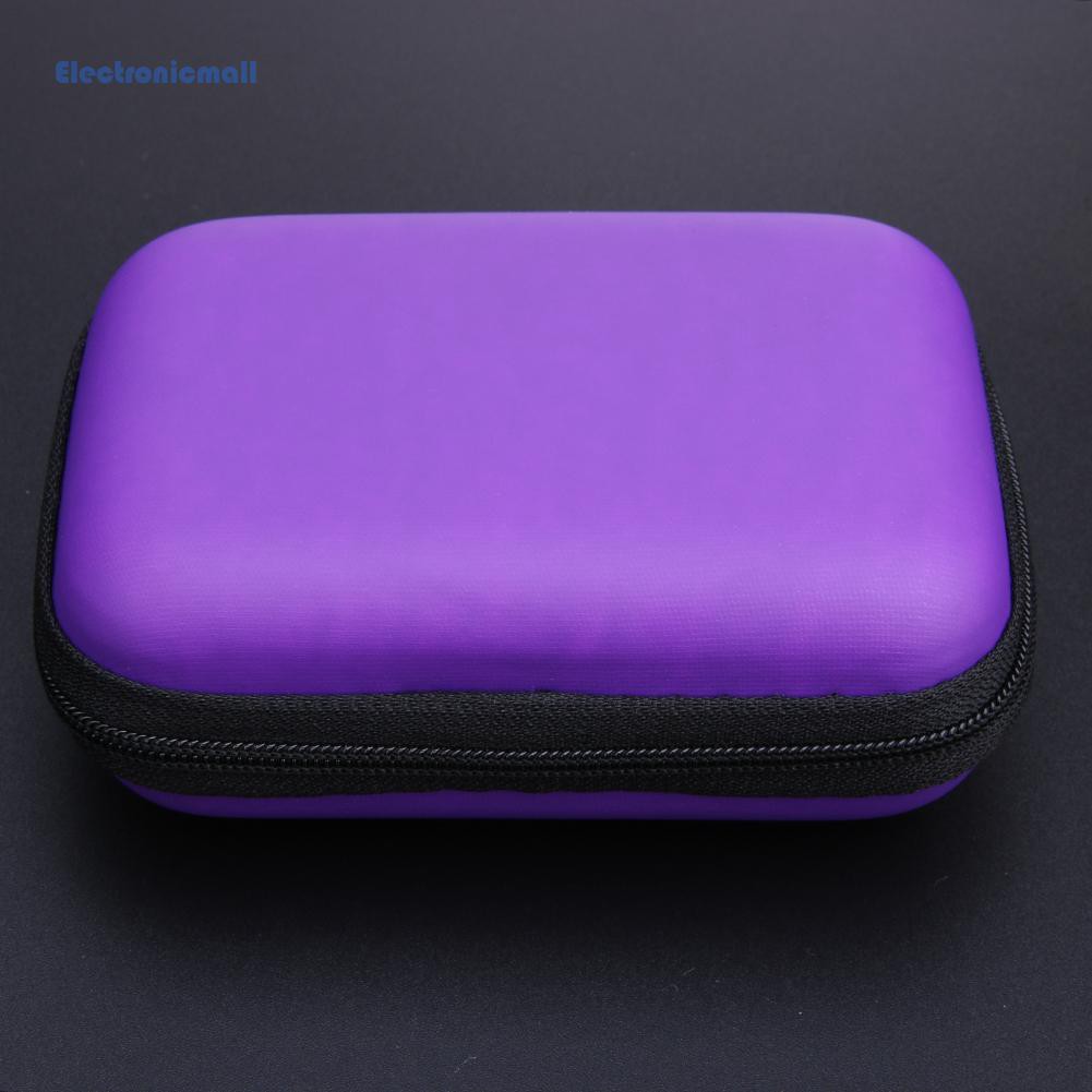Hộp lưu trữ mini bằng EVA thiết kế hình vuông đựng tai nghe bluetooth/dây cáp tiện dụng