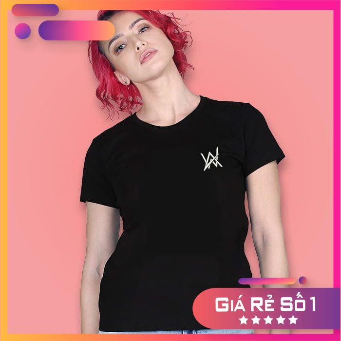 (SALE 30%) Áo thun Nam Nữ thêu logo Alan Walker - Màu đen BIGSIZE AZ MT33