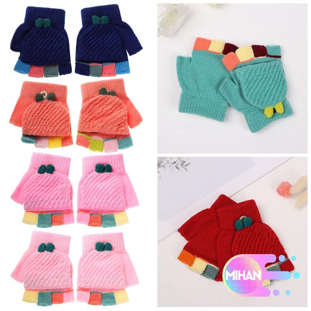 Găng tay hở ngón giữ ấm mùa đông MIHAN1 cho bé