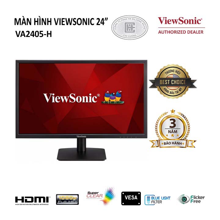 Màn Hình ViewSonic 24 INCHES VA2405-H - HÀNG CHÍNH HÃNG